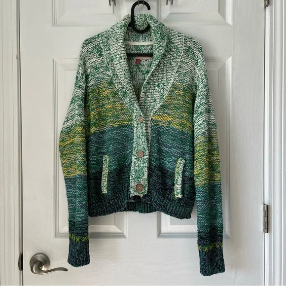 EUC Pilcro Anthropologie Sunset Embroidered Cardigan size Small - Picture 4 of 13
